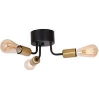 Deckenlampe Schwarz E27 Retro Metall 3 flammig von Luminex