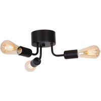 Deckenlampe Schwarz Retro Design Metall 3 flammig von Luminex