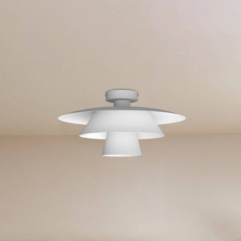 Deckenleuchte Plato, weiß, Metall, Ø 38 cm, E27 von Luminex