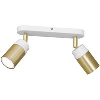 Deckenstrahler Weiß Messing Metall Modern GU10 von Luminex