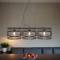 Hängeleuchte Schwarz Modern 3-flammig Mesh Metall E27 Hängeleuchte Schwarz Modern 3-flammig Mesh Metall E27 von Luminex
