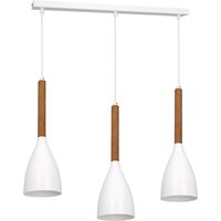 Hängeleuchte Weiß Metall Holz Skandinavisches von Luminex