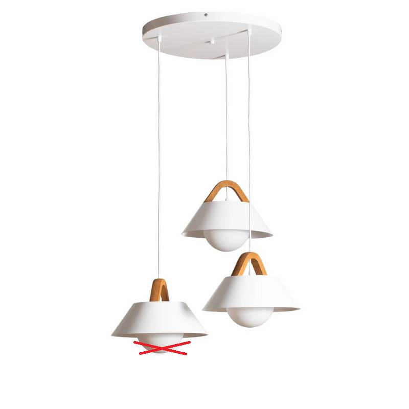 B-Ware Luminex Hängelampe Pendelleuchte Funda Braun/Weiß ø64cm 3 Flg Siehe Text/Foto B-Ware Luminex Hängelampe Pendelleuchte Funda Braun/Weiß ø64cm 3 Flg Siehe Text/Foto von Luminex