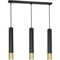 Pendelleuchte Metall 3-flammig Schwarz Gold GU10 Modern Pendelleuchte Metall 3-flammig Schwarz Gold GU10 Modern von Luminex