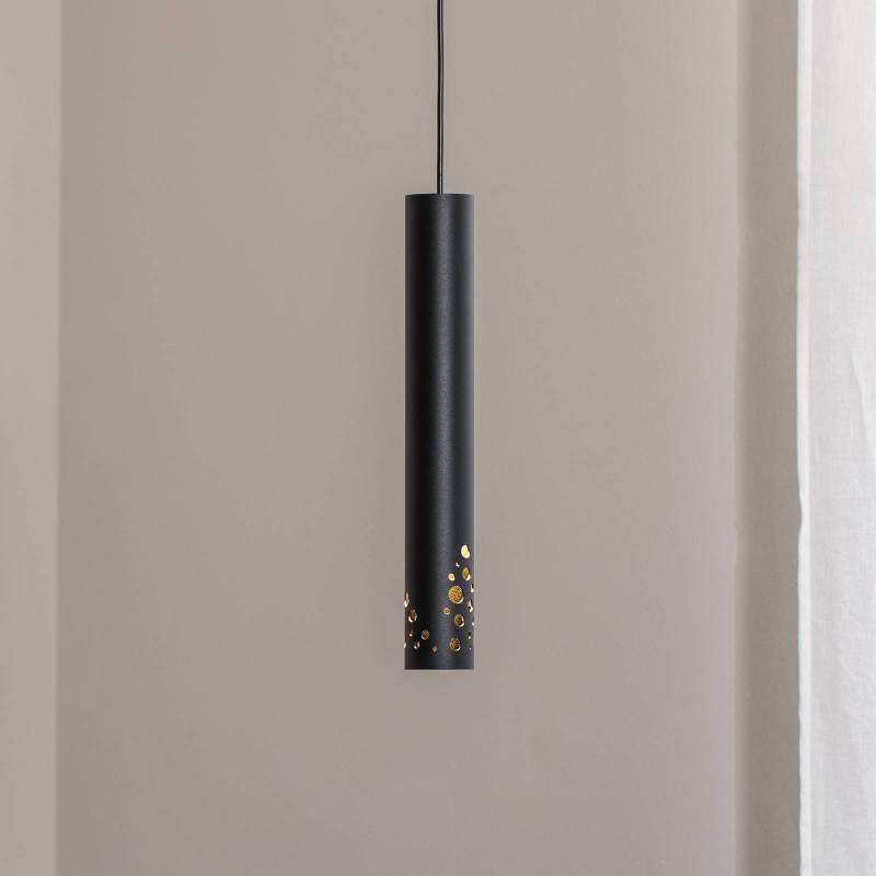 Pendelleuchte Tibia, einflammig, schwarz, Stahl, GU10 von Luminex