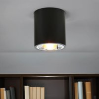 Runde Deckenleuchte E27 DOWNLIGHT ROUND in Schwarz von Luminex