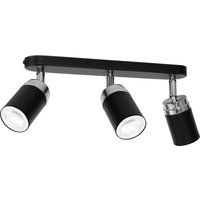 Spot Strahler Decke Metall Schwarz Chrom 3-flammig von Luminex