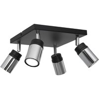 Spot Strahler Schwarz Chrom 4 flammig GU10 von Luminex