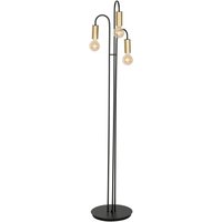 Stehleuchte Schwarz Messing 163 cm Metall E27 von Luminex