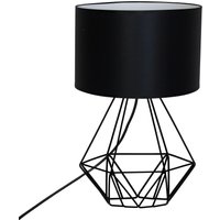 Tischlampe Stoff Metall 44 cm Kabelschalter MERLE von Luminex