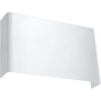 Wandlampe Weiß Metall eckig Modern flach SPURIA von Sollux