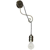 Wandleuchte MALVIN in Altmessing von Luminex