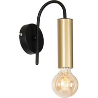 Wandleuchte Modern Messing Schwarz für E27 Metall von Luminex