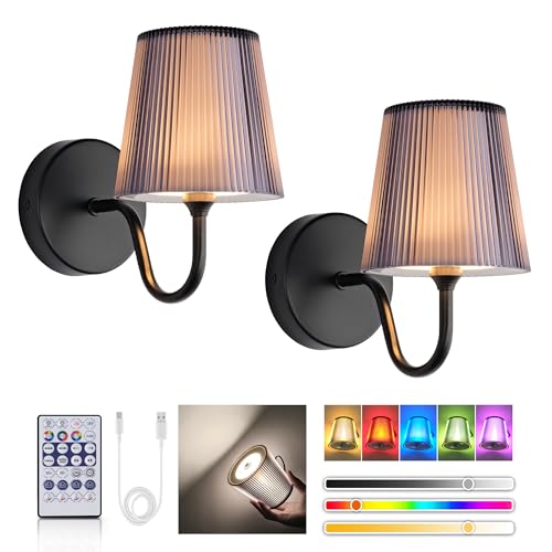 LuminexDesigns Wiederaufladbare moderne RGB-LED-Wandleuchte, 2er-Set LuminexDesigns Wiederaufladbare moderne RGB-LED-Wandleuchte, 2er-Set von LuminexDesigns