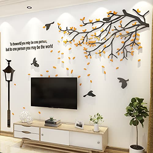 3D Wandtattoo Baum DIY Wandaufkleber Sticker Groß Baum der Straßenlaterne Wandsticker für Wohnzimmer Schlafzimmer Kinderzimmer Wanddeko Dekoration von Luming