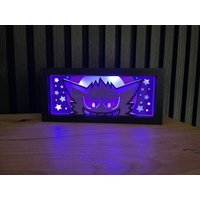 Gengar - Led 3D Nachtlicht Lampe | Farbwechsel Usb + Fernbedienung App | Fan Art von LuminoLab