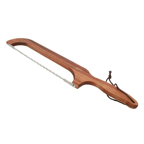 Brotschneidemaschine – Brot-Bogensäge zum Schneiden | Brotschneidemaschine Bogensäge zum Schneiden | Brotsäge aus für selbstgebackenes Brot | Bogenbrotschneider für Sauerteig, hölzerner Brotbogen von Lumiscent