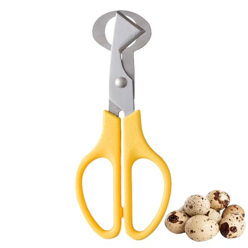Wachtelschneider - Wachteleischere | Eieröffner Schalenschneider | Eierschalenschere | Wachteleierschälmaschine aus Edelstahl | Wachtelei-Knacker, Eierschalenöffner mit bequemem Griff, für Zuhause von Lumiscent