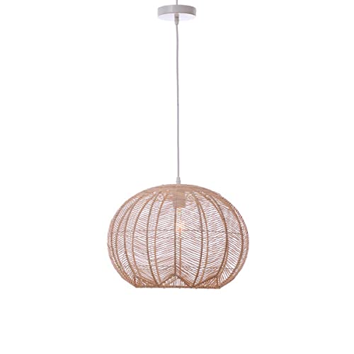 Lumisky Hängeleuchte Paola Natural aus Rattan mit elektrischem Gestell, E27, 41 cm, Durchmesser Lumisky Hängeleuchte Paola Natural aus Rattan mit elektrischem Gestell, E27, 41 cm, Durchmesser von Lumisky