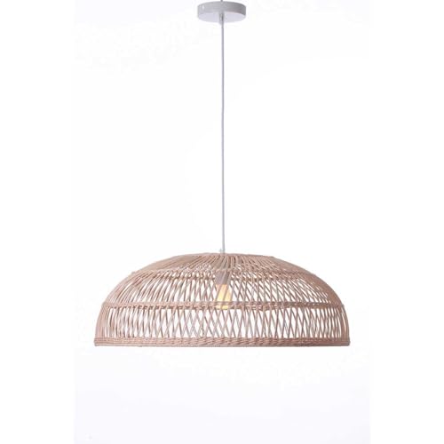 Lumisky Hängeleuchte LUCIA NATURAL aus Rattan mit Elektrohalterung E27 60 cm Durchmesser von Lumisky