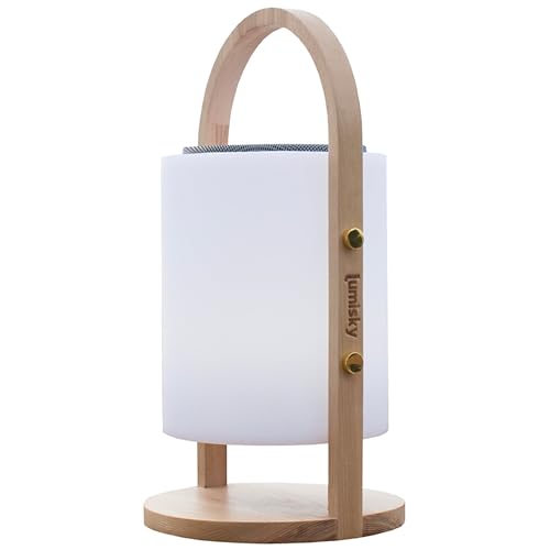 Kabellose Bluetooth-Lautsprecherlampe H37CM WOODY PLAY von Lumisky
