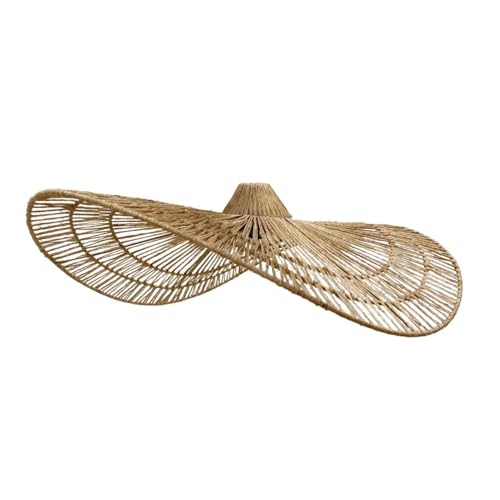 Lampenschirm Marbella, Natur, Jute, Höhe 14 cm, Boho-Stil, für elektrische Fassung E27 von Lumisky