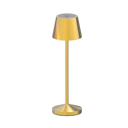 Lumisky EMILY Tischleuchte, kabellos, LED, warmweiß, dimmbar, Höhe 20 cm, Gold von Lumisky