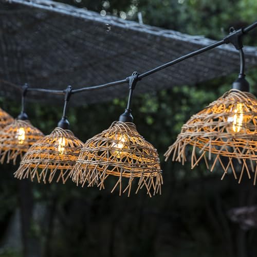 Lumisky Lichterkette Außen anschließbar 10m mit 20 LED Filament E27 Warmweiß HAWAII LIGHT Lampenschirm Polyrattan Boho Lumisky Lichterkette Außen anschließbar 10m mit 20 LED Filament E27 Warmweiß HAWAII LIGHT Lampenschirm Polyrattan Boho von Lumisky