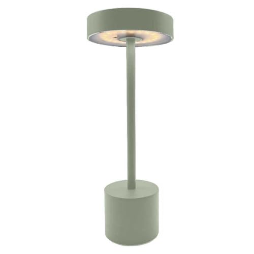Roby Olive Tischleuchte, kabellos, Aluminium, olivgrün, matt, Höhe 30 cm von Lumisky