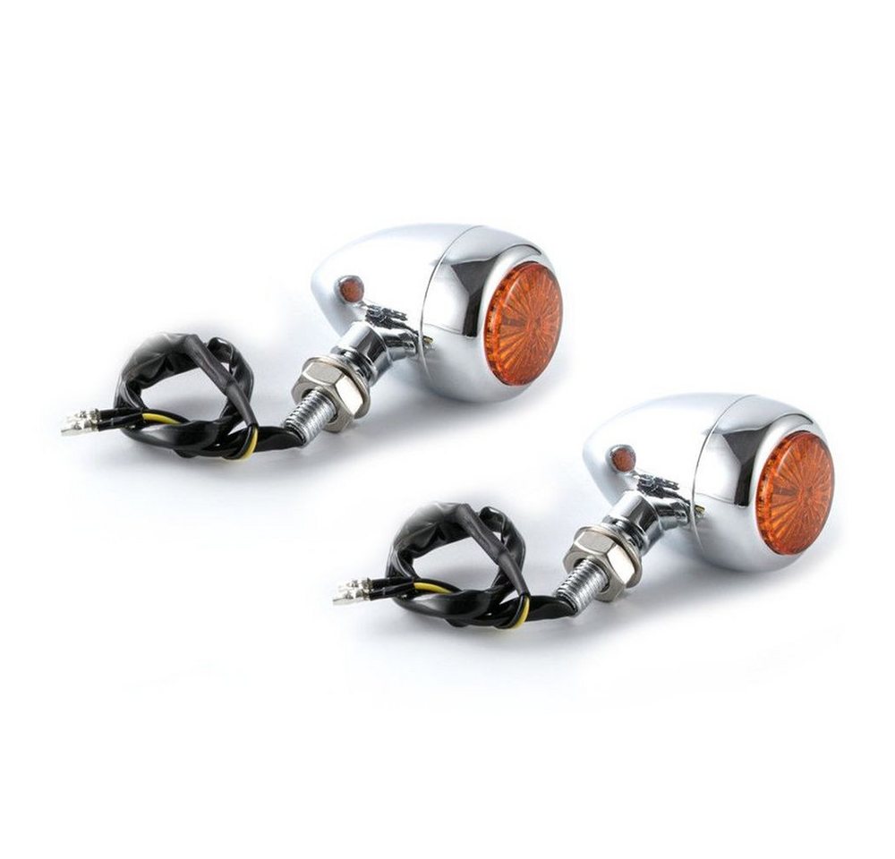 Lumitecs Blinker LED Blinker Motorrad # RV369 mit ECE für Chopper vorne-hinten gelb chr Lumitecs Blinker LED Blinker Motorrad # RV369 mit ECE für Chopper vorne-hinten gelb chr von Lumitecs