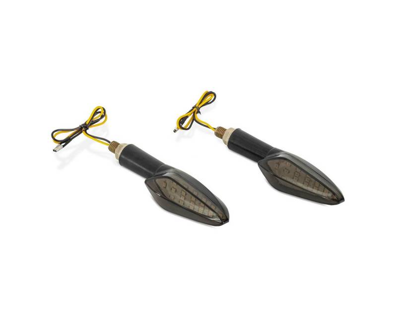 Lumitecs Blinker Lauflicht Blinker Motorrad LED # BL6 E-Prüfzeichen 2 Stück getönt von Lumitecs
