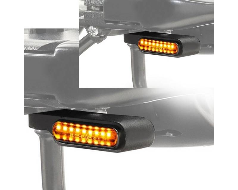 Lumitecs Halter 2x LED Lauflicht Lenkerblinker Motorrad # BL8 LED Blinker mit E-Prüfze von Lumitecs
