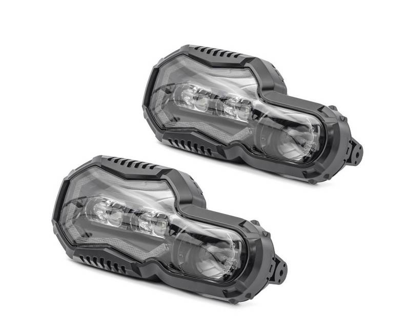 Lumitecs Halter 2x LED Scheinwerfer passend für BMW F 650 GS 08-12 Hauptscheinwerfer m von Lumitecs