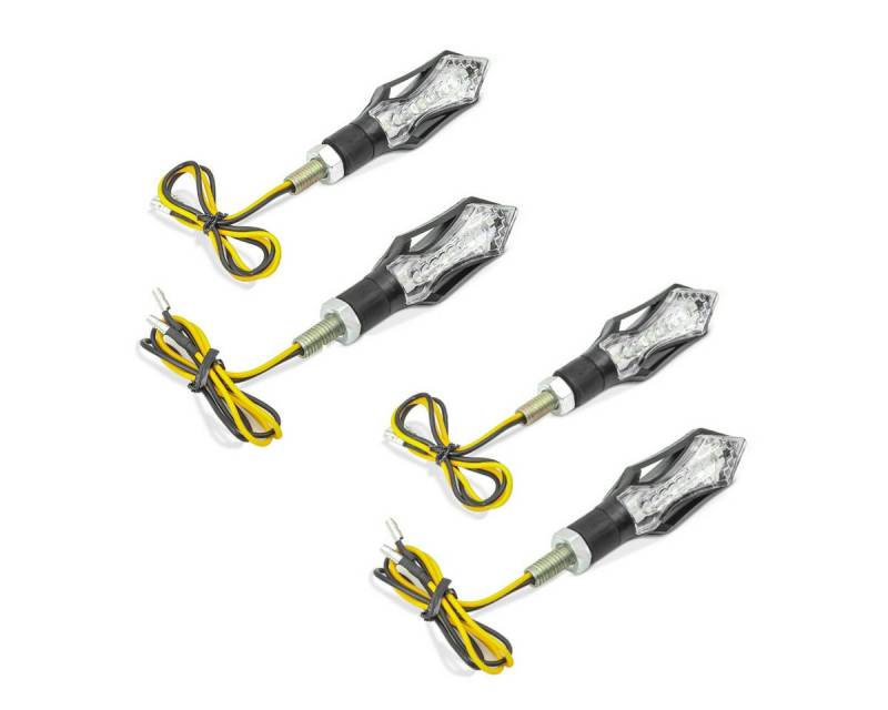 Lumitecs Halter 2x Lauflicht Blinker Motorrad # BL12 LED Blinker mit E-Prüfzeichen 2 S von Lumitecs