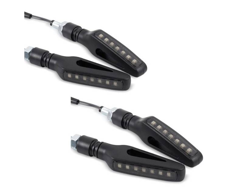 Lumitecs Halter 2x Lauflicht Blinker Motorrad # KP32 LED Blinker mit E-Prüfzeichen 2 S von Lumitecs