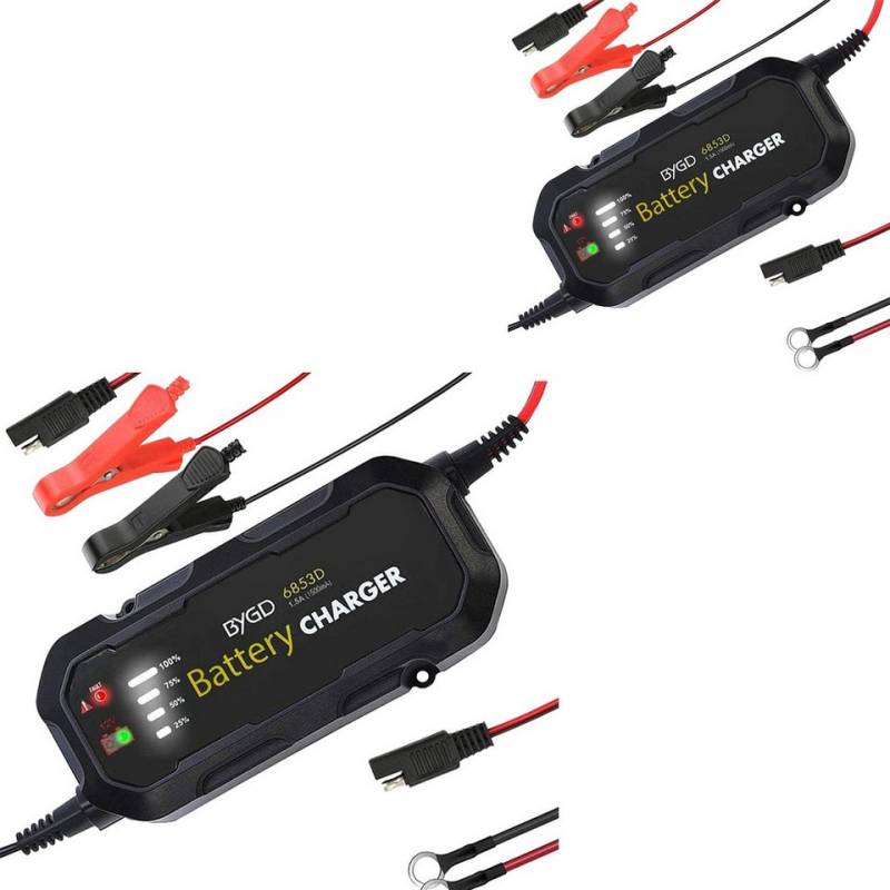 Lumitecs Halter 2x Motorrad Batterie Ladegerät # BC2 Vollautomatisch 1.500mA Spar-Set von Lumitecs
