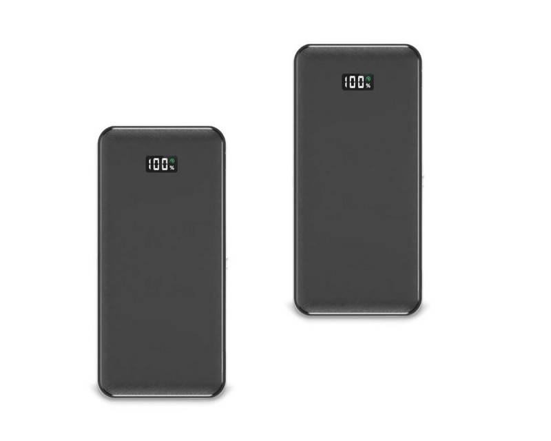 Lumitecs Halter 2x Powerbank 10000mah # PV1 Ladegerät mit Quick Charge USB C Spar-Set von Lumitecs