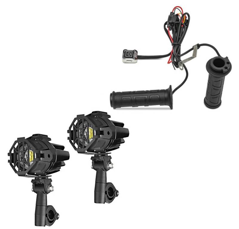 Lumitecs Halter LED Nebelscheinwerfer + Griffheizung passend für Honda CB 500 / F / S von Lumitecs