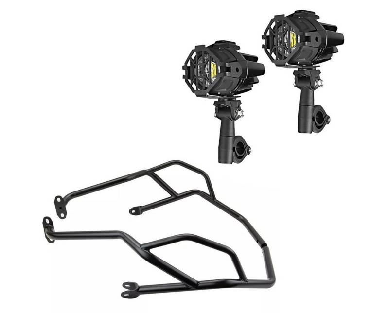 Lumitecs Halter LED Zusatzscheinwerfer Set + Verkleidungsschutzbügel passend für Benel von Lumitecs