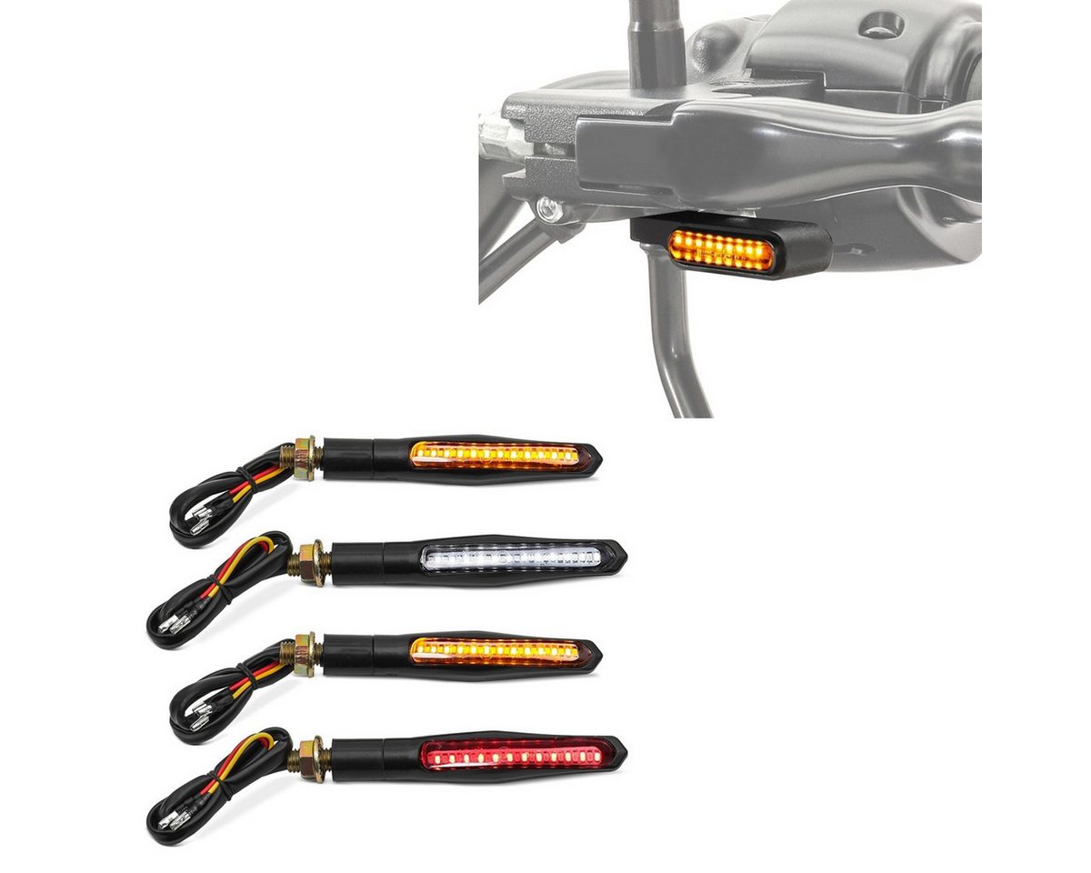 Lumitecs Halter Lauflicht Blinker Set mit E-Prüfzeichen + LED Lauflicht Lenkerblinker von Lumitecs