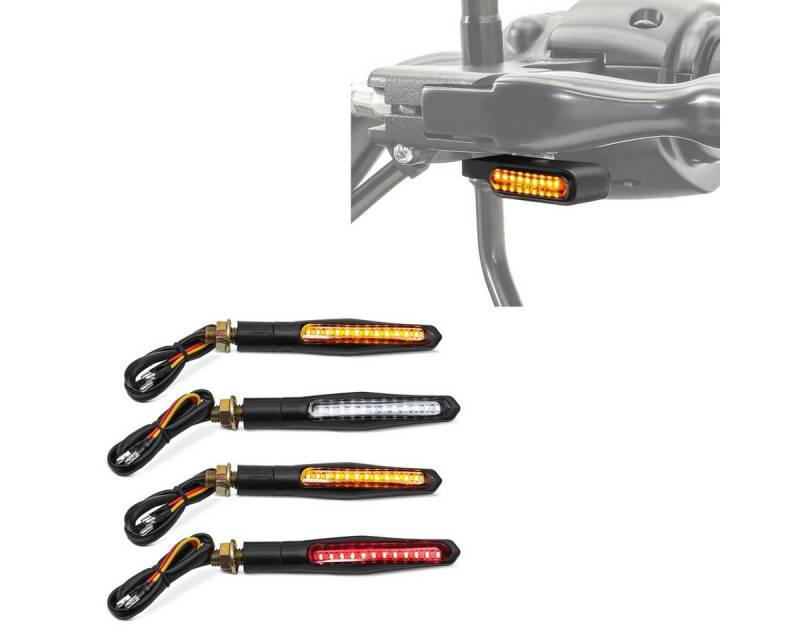 Lumitecs Halter Lauflicht Blinker Set mit E-Prüfzeichen + LED Lauflicht Lenkerblinker von Lumitecs