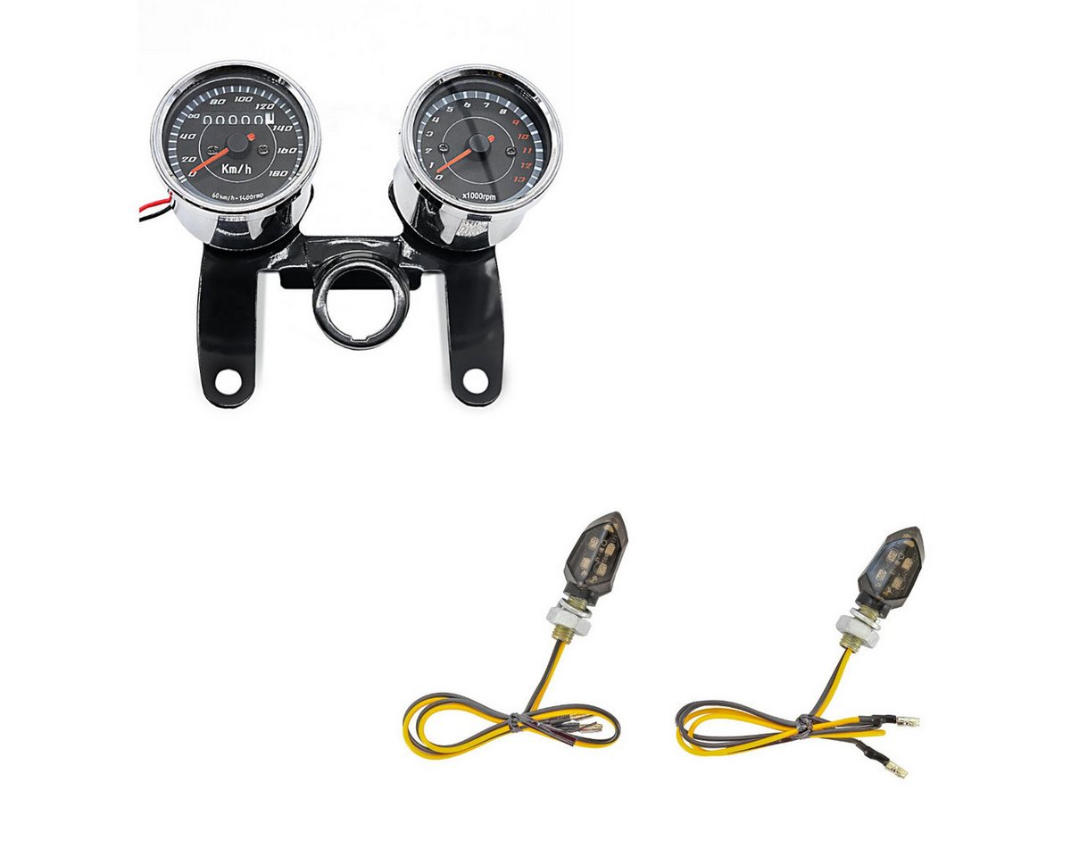 Lumitecs Halter Set LED Blinker + Tachometer S1 Lumitecs Halter Set LED Blinker + Tachometer S1 von Lumitecs