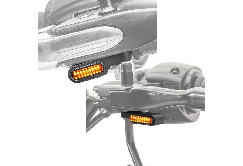 Lumitecs Halter Set: LED Lenkerblinker XS + LED Lauflicht Lenkerblinker BL8 LED Blinke von Lumitecs