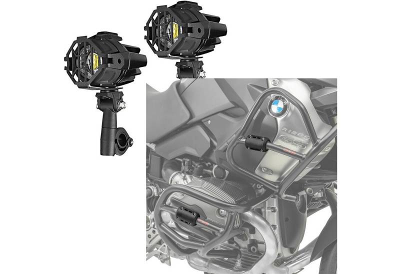 Lumitecs Halter Set: LED Zusatzscheinwerfer S22X+ Sturzbügelschutz CP8 22-28mm von Lumitecs