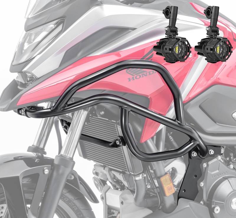 Lumitecs Halter Set: LED Zusatzscheinwerfer S22X + Sturzbügel oben L passend für Honda von Lumitecs