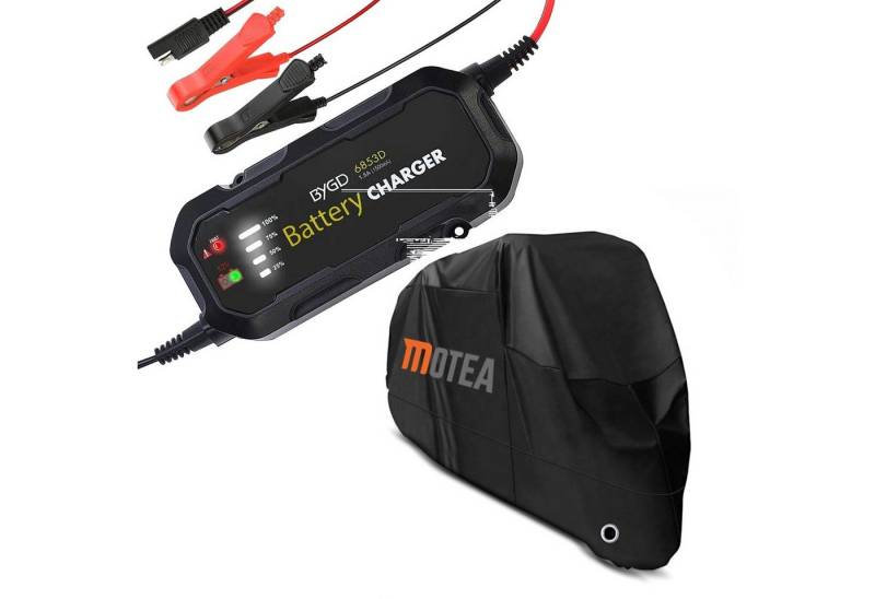 Lumitecs Halter Set: Motorrad Batterie Ladegerät BC2 Vollautomatisch 1.500mA # mit Mot von Lumitecs