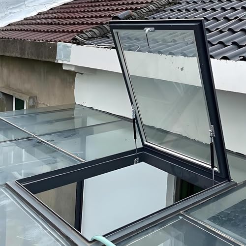 Dachausstiegsfenster ​​Ausstiegsdachfenster​​ & ​​Sicherheitsdachtür, for ​​Oberlichter im Wintergartendach, ​​Unterirdisches Lichtschachtfenster​​(60x100cm/23.6x39.4in) von Lumivex
