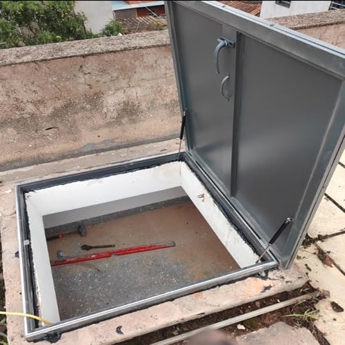 Dachausstiegsfenster Hochleistungs-Dachfenster, flächenbündige Montage, for Sicherheit auf dem Dachboden/Keller, gute Belüftung 35 x Zoll/88,9 88, cm, 36, 91,5(33x34in (83.8x86.3cm)) von Lumivex