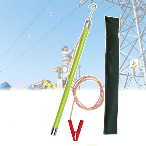 Isolierter Entladungsstab, Erdungsstab, Direktentladungspol aus Epoxidharz, for elektrische Tests in Fabriklabors(Green,35kV-1.5m(59in)) von Lumivex