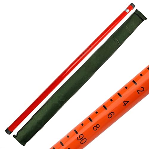 Isolierter Teleskopmessstab, for Arbeiten in der Höhe/Inspektionen von Stromleitungen, verstellbarer Messstab(Red,1200cm/39.4ft) von Lumivex
